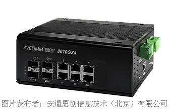 恩创8010GX4-4LX-40-PS工业交换机