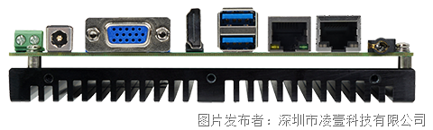 凌壹 EC3-SKYUT-6CD8 3.5寸工控主板 自带无风散热器