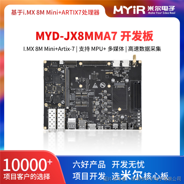 米尔电子异核架构-i.MX8M Mini+ARTIX7核心板