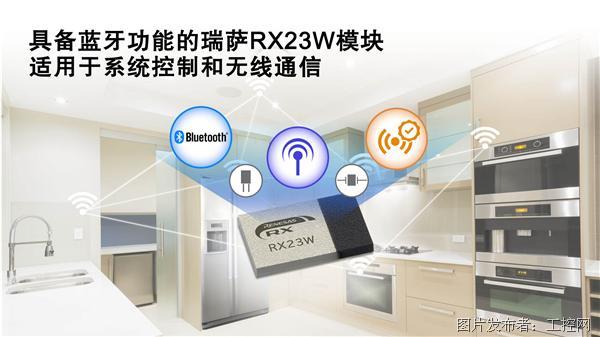瑞薩電子推出具備藍牙功能的RX23W模塊 適用于物聯網設備的系統控制與無線通信