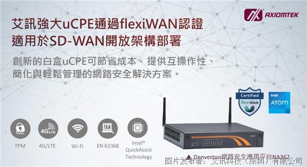 艾訊與SD-WAN開源軟件先驅flexiWAN合作成為官方認證開放架構部署最佳白盒硬件uCPE設備商