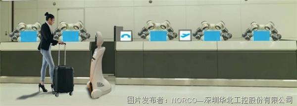 華北工控引導服務機器人嵌入式產品方案，適用多種場景