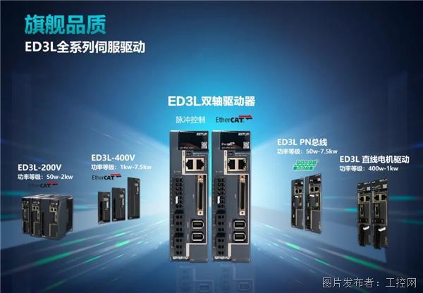 旗舰新品| 双轴控制、精巧外形、精准同步！埃斯顿全新ED3L双轴伺服驱动！