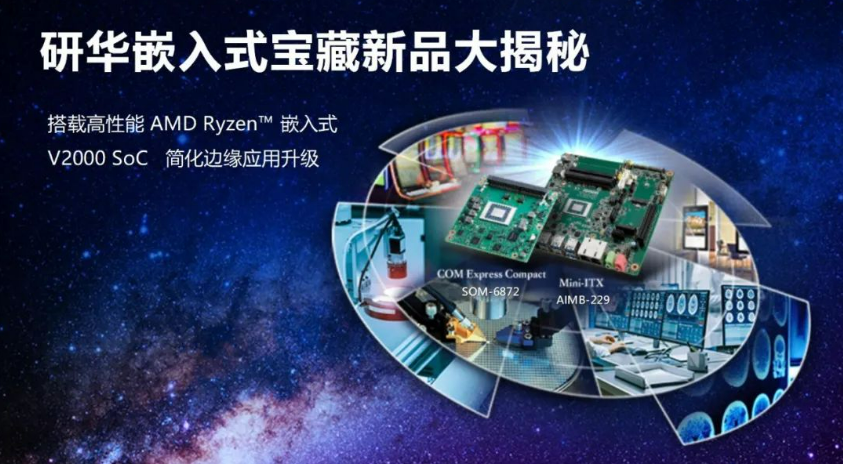 重磅新品！研华推出搭载AMD Ryzen嵌入式V2000 SoC高性能单板