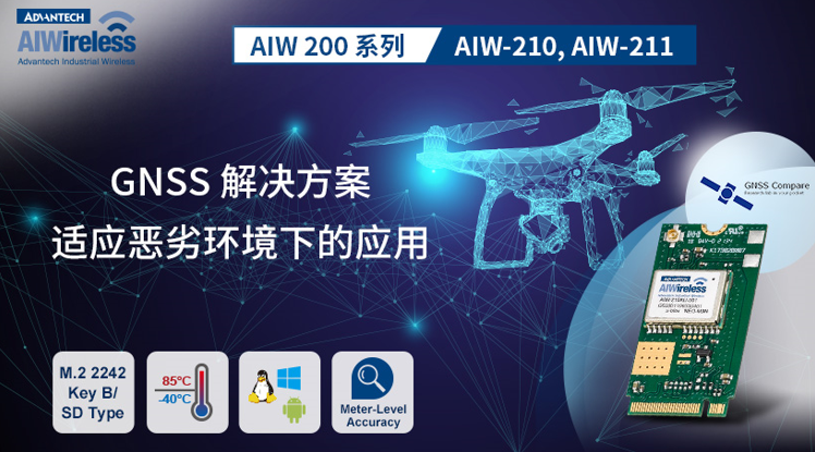 研華AIW-210和AIW-211 ，工業GNSS解決方案新品分享