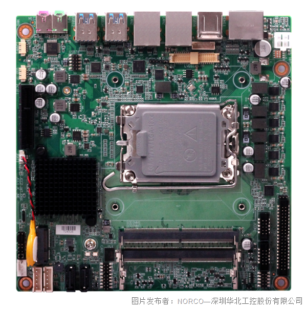 华北工控新发布MITX-6155主板，支持第12/13代 Intel Core处理器