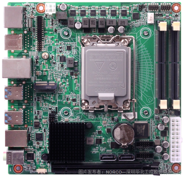 华北工控新发布MITX-6156：支持12/13代 Intel Core处理器的嵌入式主板