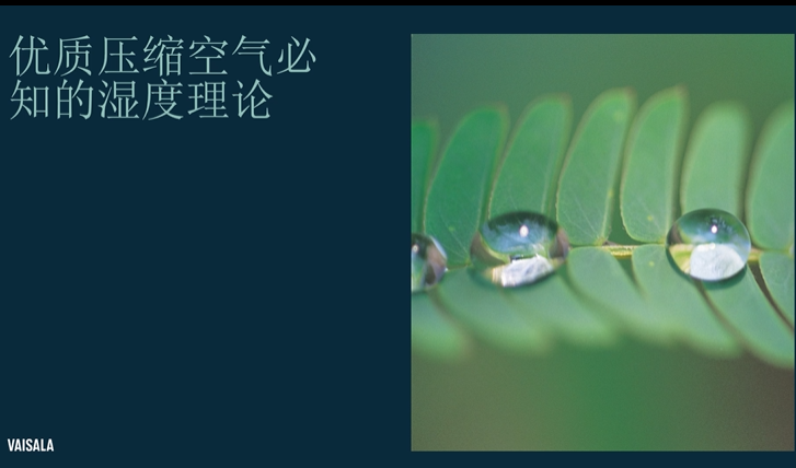 维萨拉 压缩空气中的露点测量
