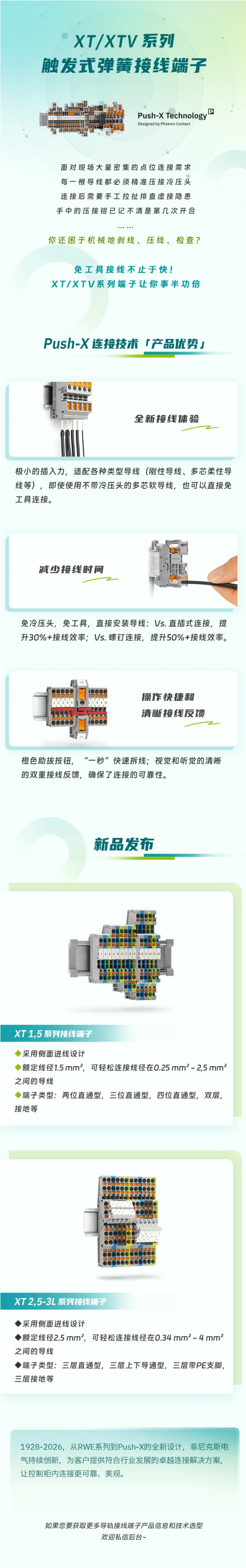 新品速递 _ 扔掉压线钳！免冷压头的XT_XTV系列触发式弹簧接线端子.png