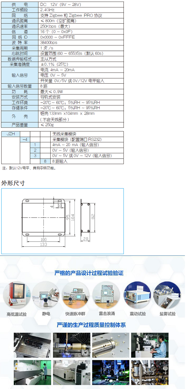 ZigBee无线采集模块 JZH-4系列 _昆仑海岸官网.png