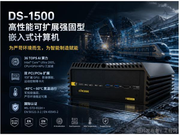 德承工控DS-1500：新一代CoreUltra平台开启强固型工控机AI新时代！(图1)