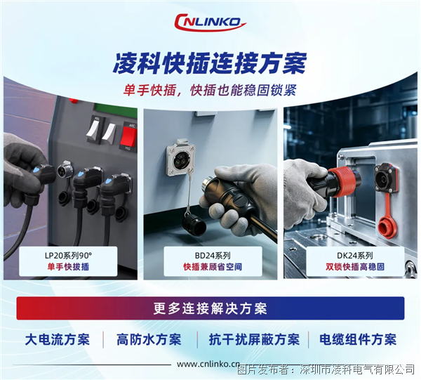 工控工程选型：频繁维护设备如何选择工业快插连接器？(图1)