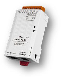 泓格EtherNet/IP 從端轉(zhuǎn) Modbus RTU/TCP 主端網(wǎng)關(guān)：GW-7472-UL