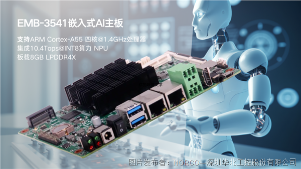 華北工控EMB-3541提供10.4Tops@INT8算力，支持智能機器人集成應(yīng)用 