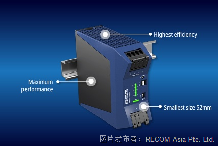 RECOM | 480W超薄型 DIN 导轨 AC/DC 电源
